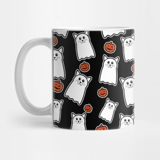 Halloween Cats And Pumpkins Mug